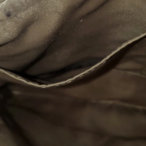 COACH Madison Signature Print Slim File Bag Crossbody Shoulder Bag Black\Tan - Picture 8 of 16